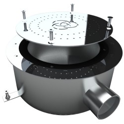 Плато аеромасажне Aquaviva кругле (Ø360) AISI-304, лайнер 2"